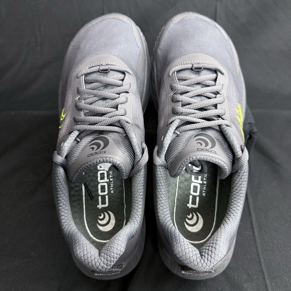 Topo Men's Athletic MTN Racer 4 Grey/Lime Size 9 Hiking Trail Running Shoe‎ - Picture 4 of 8